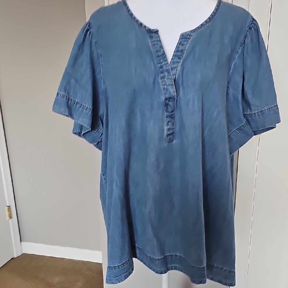 Denim Blue Women's Top